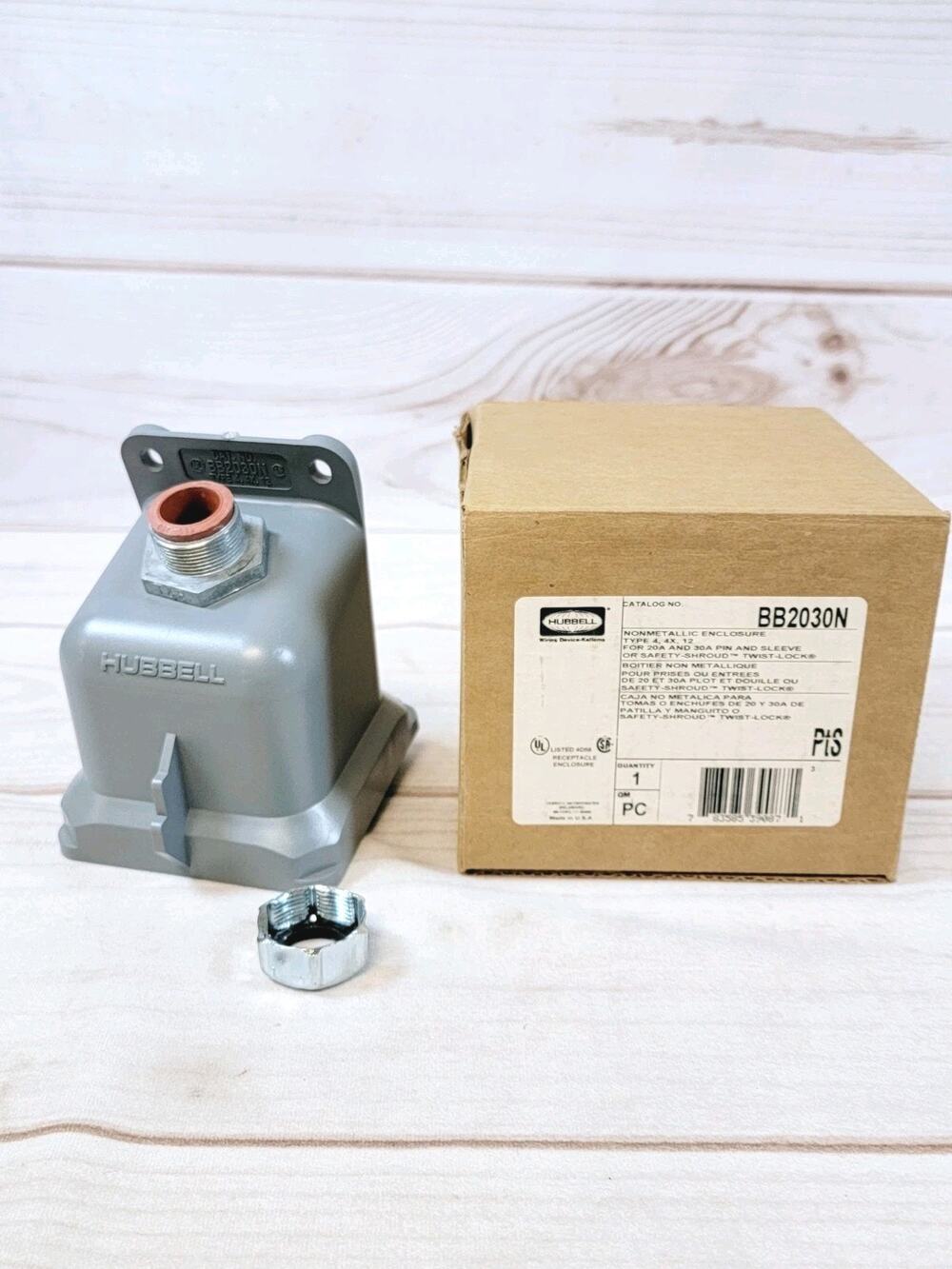 Hubbell BB2030N NonMetallic Enclosure NEW Open Box
